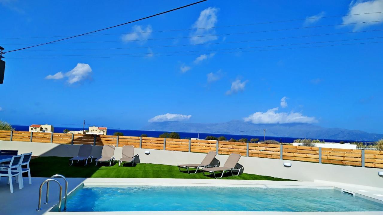 Balos Residence Private Pool Seafront Seaview Kíssamos Exteriör bild