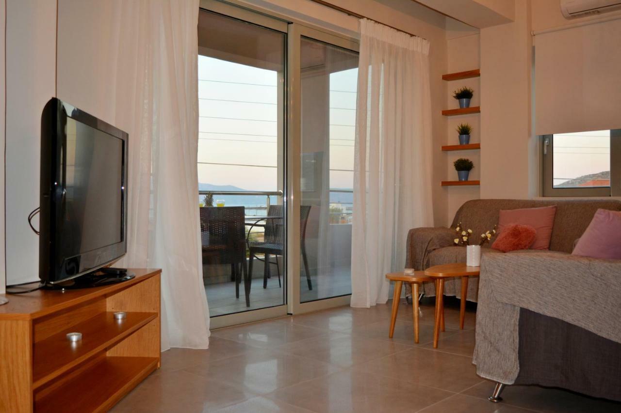 Balos Residence Private Pool Seafront Seaview Kíssamos Exteriör bild